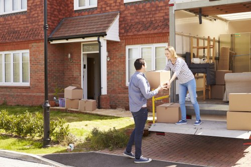 Man and van service working on a residential move in Harringay