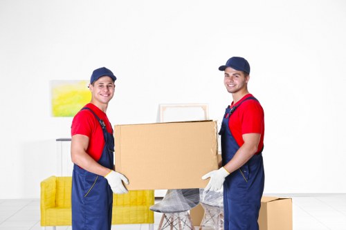 Removal van ready for a local move in Harringay