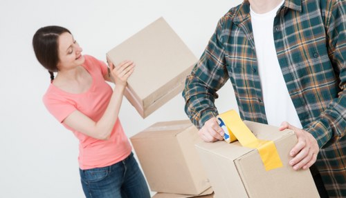Packing and loading furniture for relocation