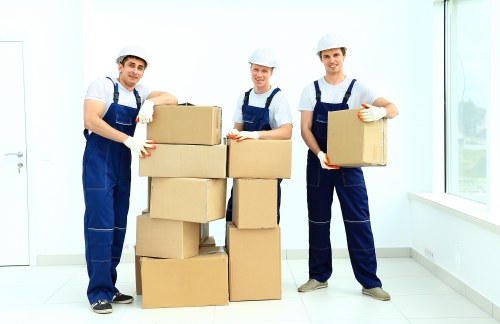 Careful loading for a removal van service in North London