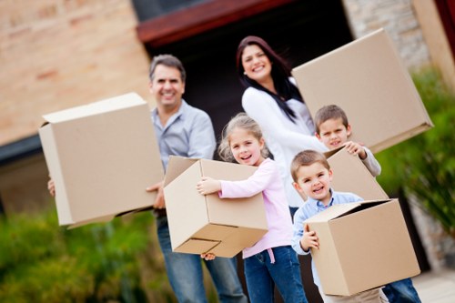 Local movers loading boxes and furniture in Harringay