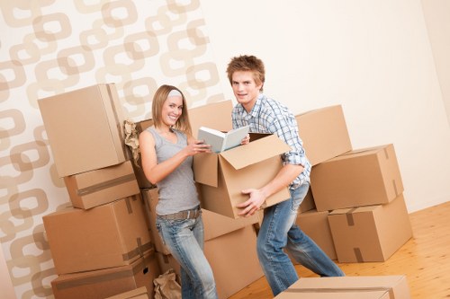 Office furniture handling during a Harringay business move