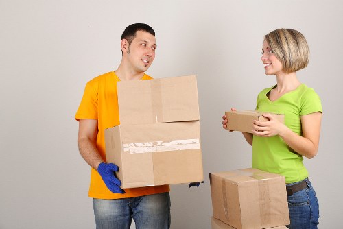 Local team handling student boxes and furniture in Harringay