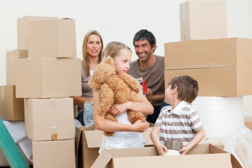 Delivery completion after a professional house move