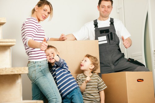 Careful moving of furniture in a Harringay flat or converted property